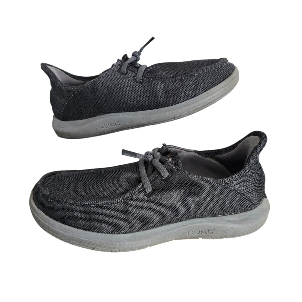 Kuru Draft Rento Shoes Mens Size 11.5 Black Gray Casual Outdoor Walking Slip-On